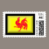 Belgium-Walloon Flag stamps