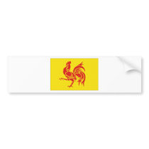 Belgium Walloon Region Flag Bumper Stickers