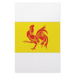 Belgium Walloon Region Flag Customized Stationery
