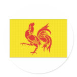 Belgium Walloon Region Flag stickers