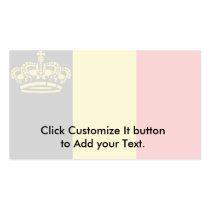 Belgium Yacht Ensign, Belgium Business Card Template