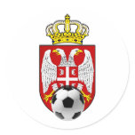 Beli Orlovi White Eagles Serbia Srbija soccer Round Sticker