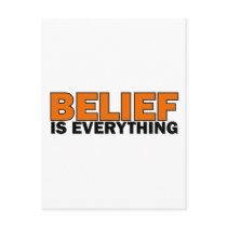Belief is Everything postcards by Parable Belief is Everything postcards