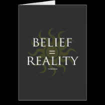 Belief = Reality cards