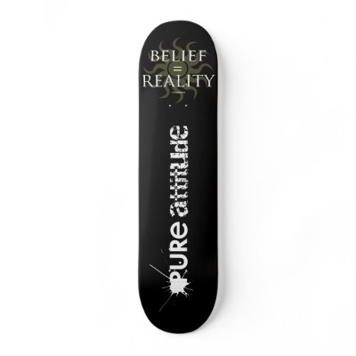 Belief = Reality Skateboard Decks by inspirerepublic
