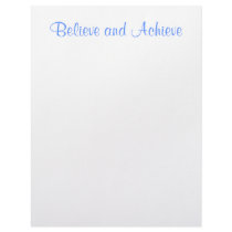 Believe Achieve Letterhead