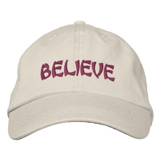 Believe Affirmation Inspirational Embroidered Cap embroideredhat