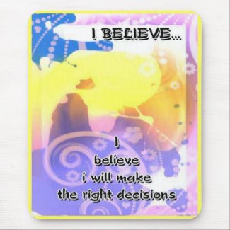 Believe-Affirmations-motivating mousepads mousepad
