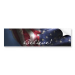 Believe!-American Flag Bumper Stickers