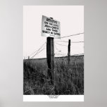 Believe and Barbed Wire, Highway 97, Oregon Posters