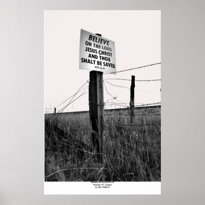 Believe and Barbed Wire, Highway 97, Oregon Posters by daysrays