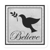 Believe and Dove Sticker
