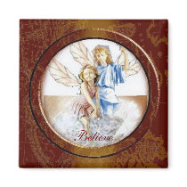 Believe Angels Magnet by elenaind Believe Angels Magnet
