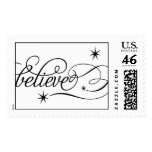 Believe - Black/White Stamps