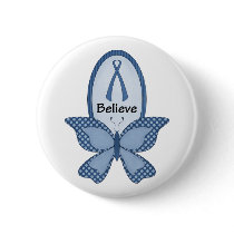 Believe- Blue Awareness Pinback Buttons