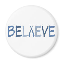 Believe- Blue Awareness Magnets