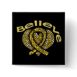 Believe Childhood Cancer Pin