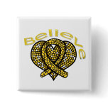 Believe Childhood Cancer Button
