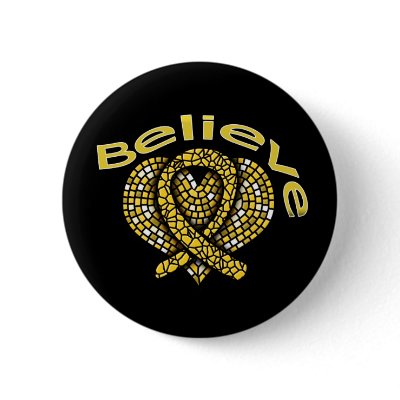 Believe Childhood Cancer Pins by giftsforawareness