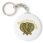 Believe Childhood Cancer Key Chains