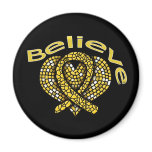 Believe Childhood Cancer Fridge Magnets