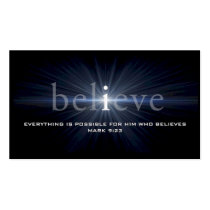 "Believe" Christian Message Card