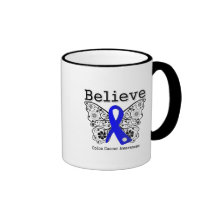 Believe - Colon Cancer Butterfly Mug