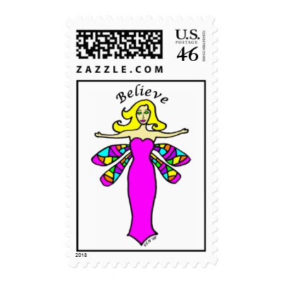 Believe - Daphne The Dragonfly Fairy Stamp