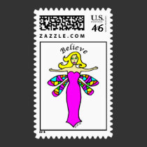 Believe - Daphne The Dragonfly Fairy Stamp