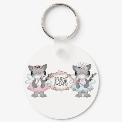 Believe Dream Cats Key Chain