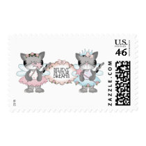 Believe Dream Cats Postage