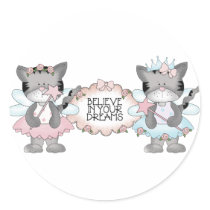Believe Dream Cats Stickers
