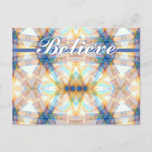 Believe Dream Energy Postcard postcard