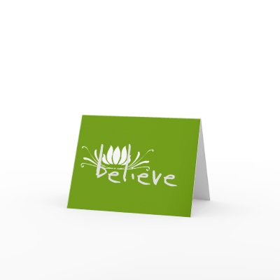 Believe Greeting Card by InspirationLounge