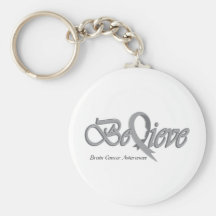 Believe Grey Key Chain