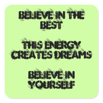 Believe Haiku Sticker