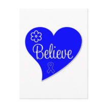 Believe Heart Anal Cancer Post Cards