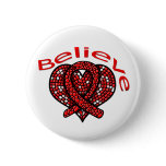 Believe Heart Disease Pin