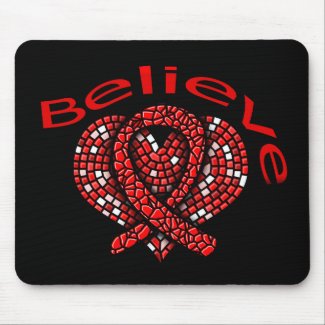 Believe Heart Disease mousepad