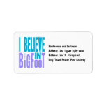 Believe in BIGfoot! Personalized Address Labels