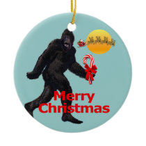 Believe in Bigfoot Christmas Tree Ornaments