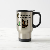 Believe in Coyotes Travel Mugs