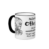 Believe in Cthulhu mugs by serenitystudios Believe in Cthulhu mugs