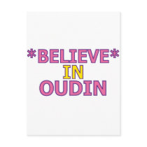 Believe in Oudin postcards