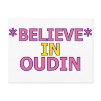 Believe in Oudin postcards