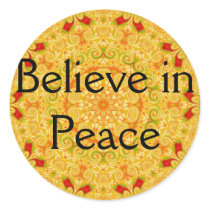 Believe in Peace Stickers