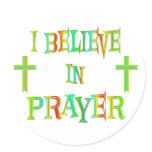 Believe in Prayer Stickers