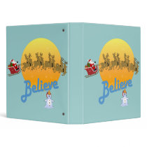 Believe In Santa Claus Holiday Binder
