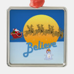 Believe in Santa Claus Ornaments