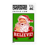 Believe In Santa Claus Postage Stamp